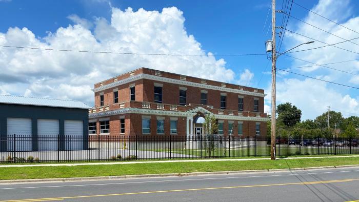 exterior of Volt Center main building