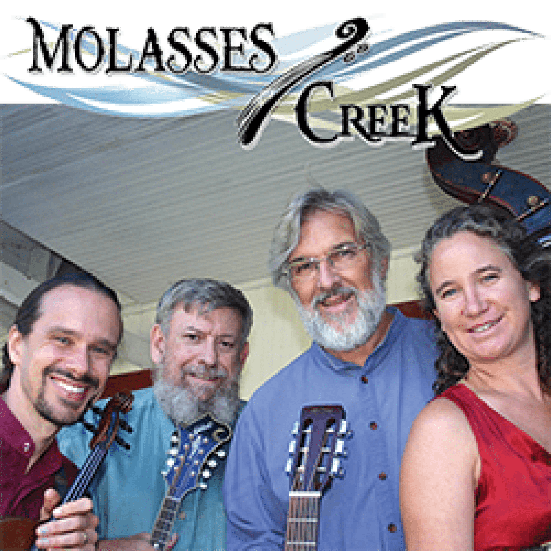 Four musicians of bluegrass group Molasses Creek