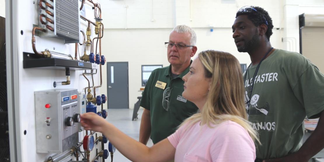 Craven Community College recently received a $218K grant from the American Red Cross to fund training in construction trades at the Volt Center. HVAC is one of several free classes that students may be eligible to take.